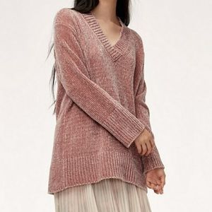 Aritzia Wilfred Chenille Violetta Sweater S